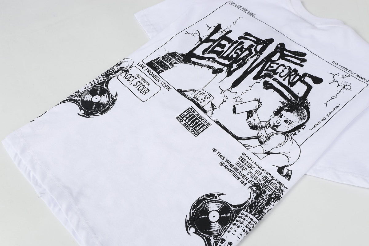 Hellstar Front & Back Graphic Short-Sleeve T-Shirt — detail