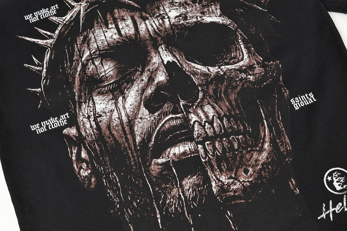 Hellstar Skull Crown Graphic T-Shirt — detail