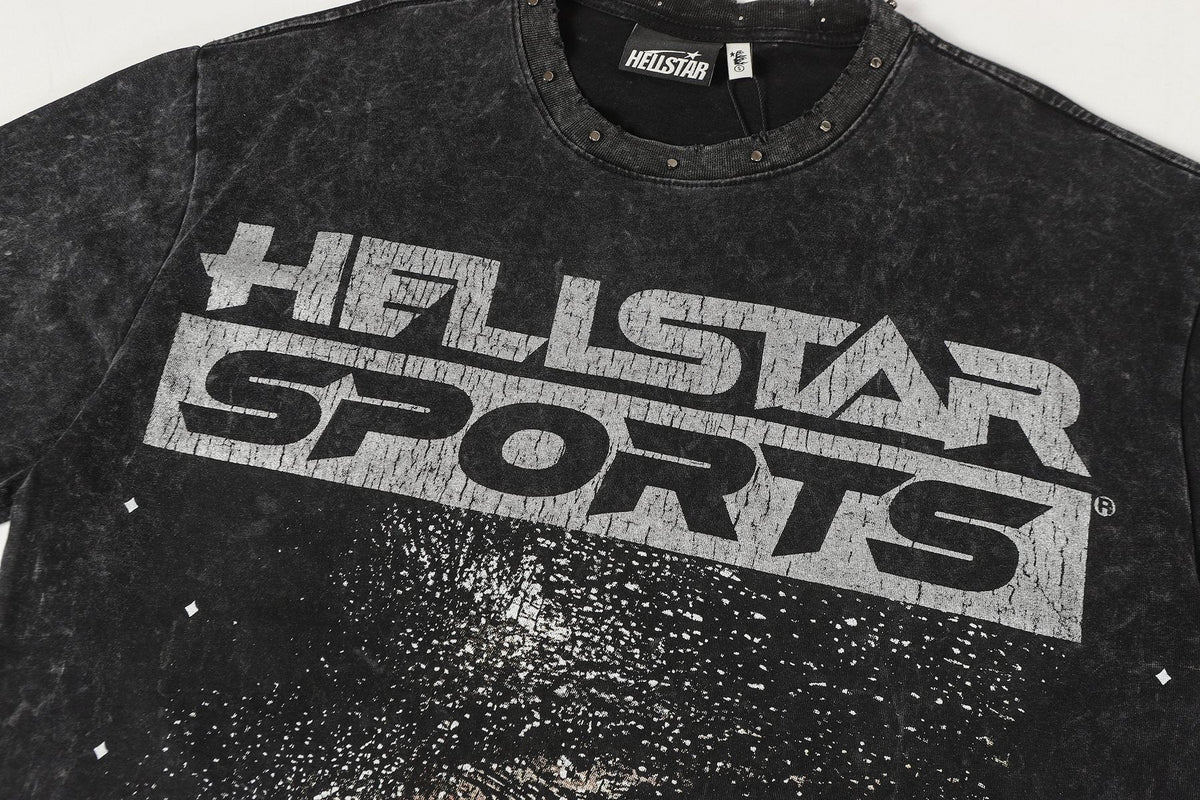 Hellstar Face & Flame Graphic T-Shirt — detail