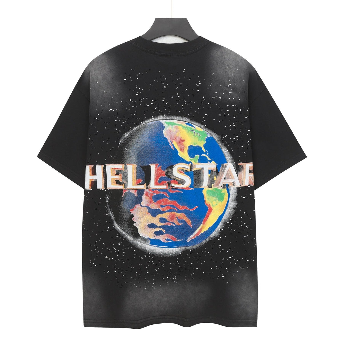Hellstar Black Front & Back Graphic T-Shirt — back