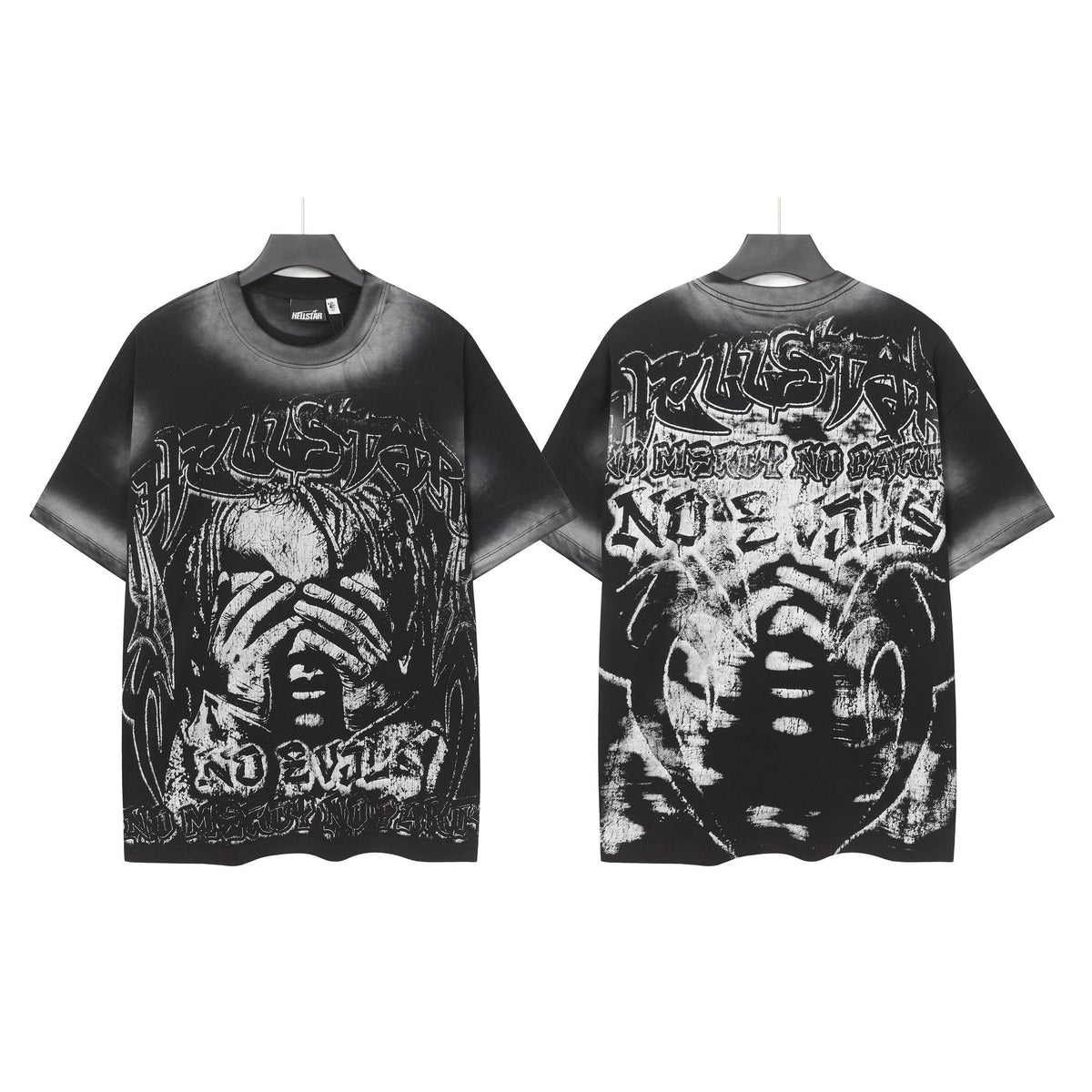 Hellstar No Evil Distressed Graphic T-Shirt — hero