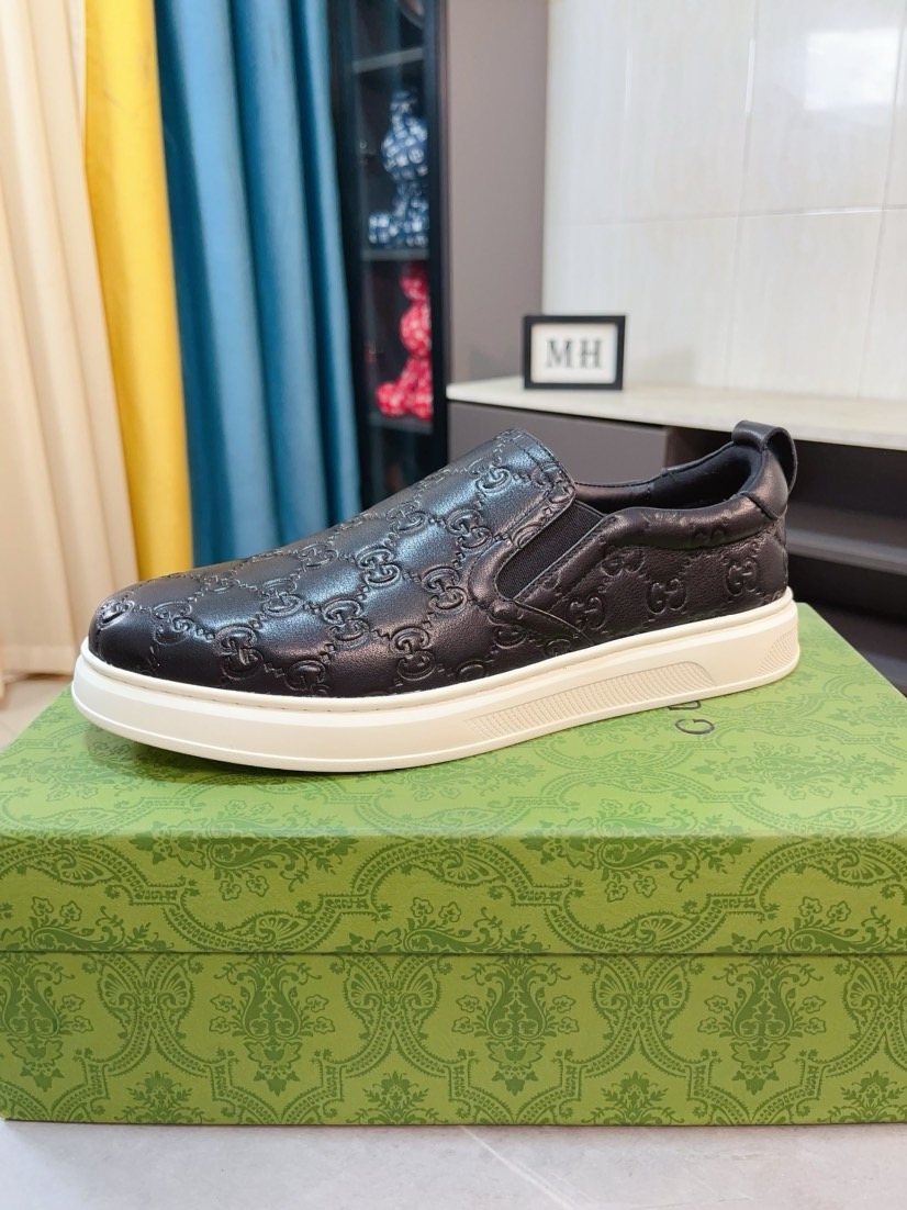 Gucci Embossed Slip-On Sneakers — hero