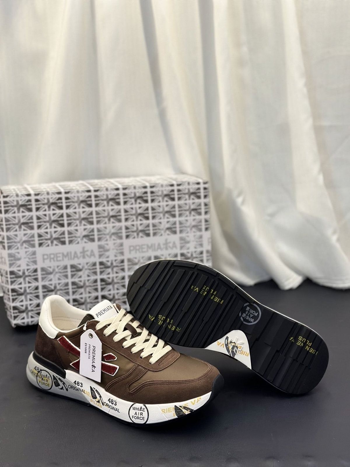 PREMIATA Panel-Detail Men's Sneakers — front