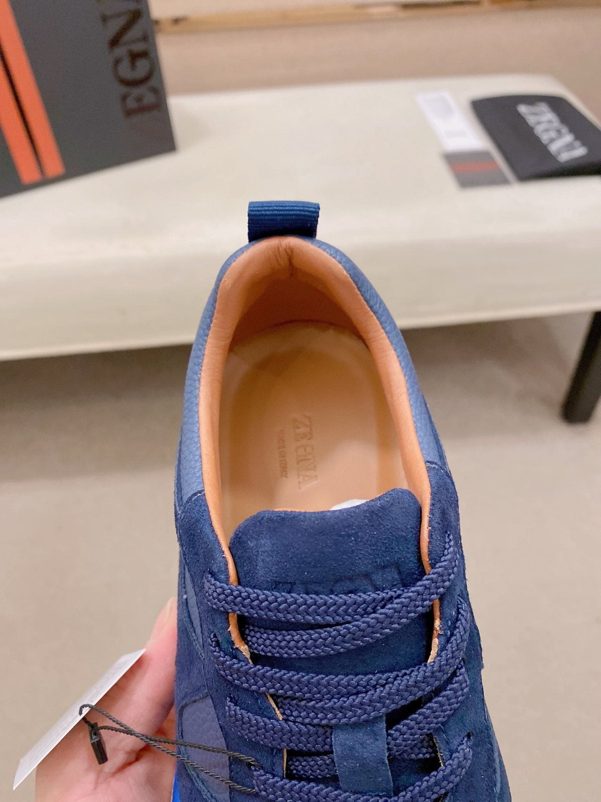 Zegna Textured Low-Top Sneakers — front