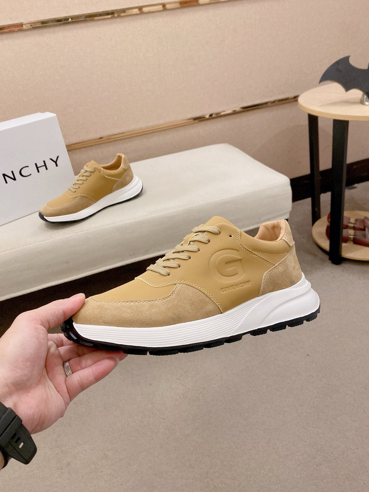 Givenchy Low-Top Lace-Up Sneakers — side